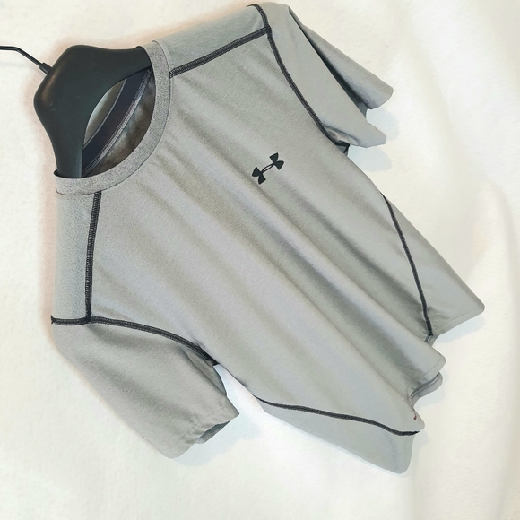 Under Armour Mens Gray Fitted Shirt Small - Picture 3 of 9